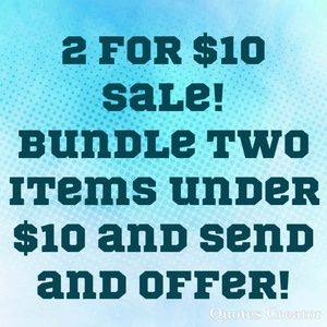 2 for 10 sale!